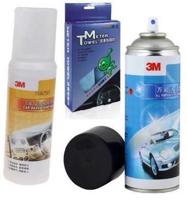 車居良品 汽車儀表清潔養護護理套裝汽車儀表板修復養護套餐 3M高效汽車萬能泡沫清潔劑3M汽車儀表板蠟魔洗儀表專用巾:亞馬遜:汽車用品
